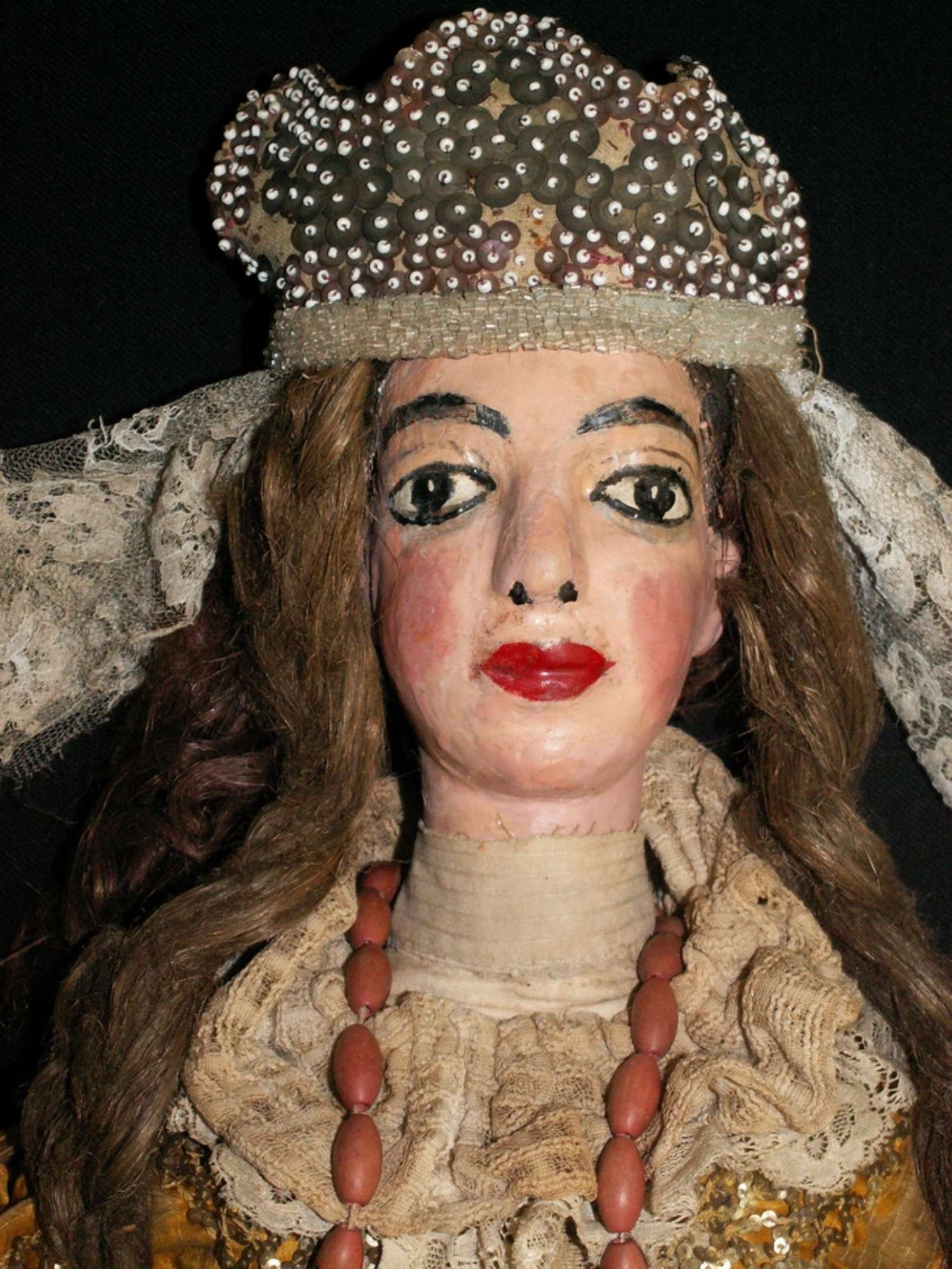 Particolare del viso dopo il restauro